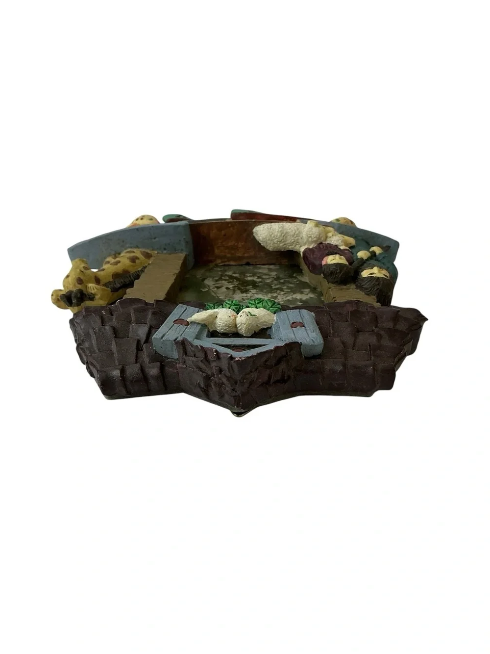 VIntage Noah’s Ark Photo Frame 3D Elements Table Decor or Hang